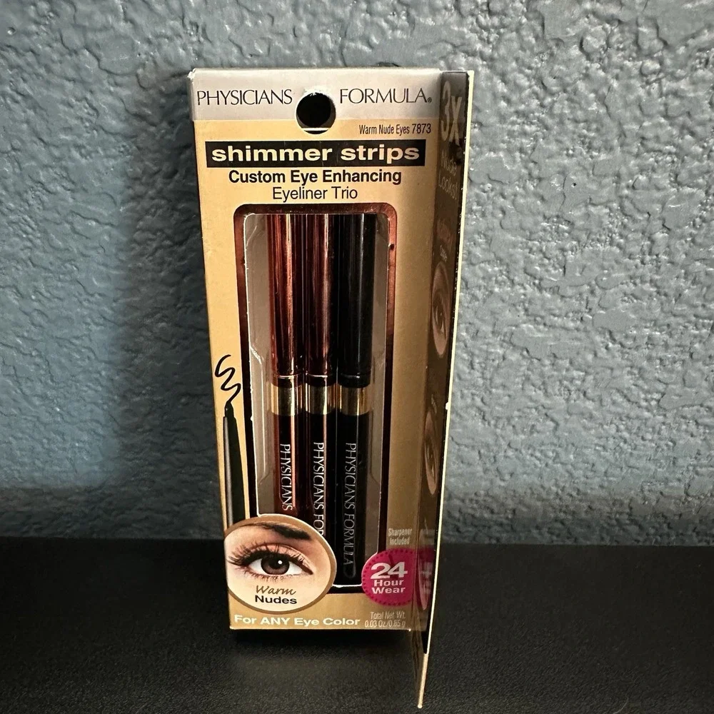 Physicians Formula Shimmer Strips Custom Eye Enhancing Eyeliner Trio, Warm Nudes